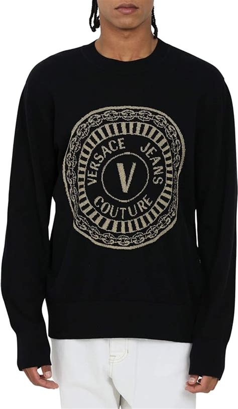 versus versace maglione giappo nero uomo|Maglieria Uomo Jeans Couture .